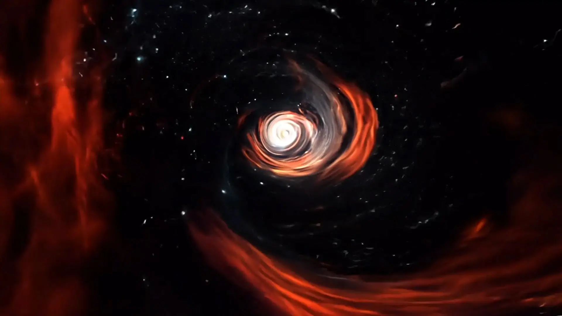 Black Hole Spiral Background for Dynamic Space-Themed Videos